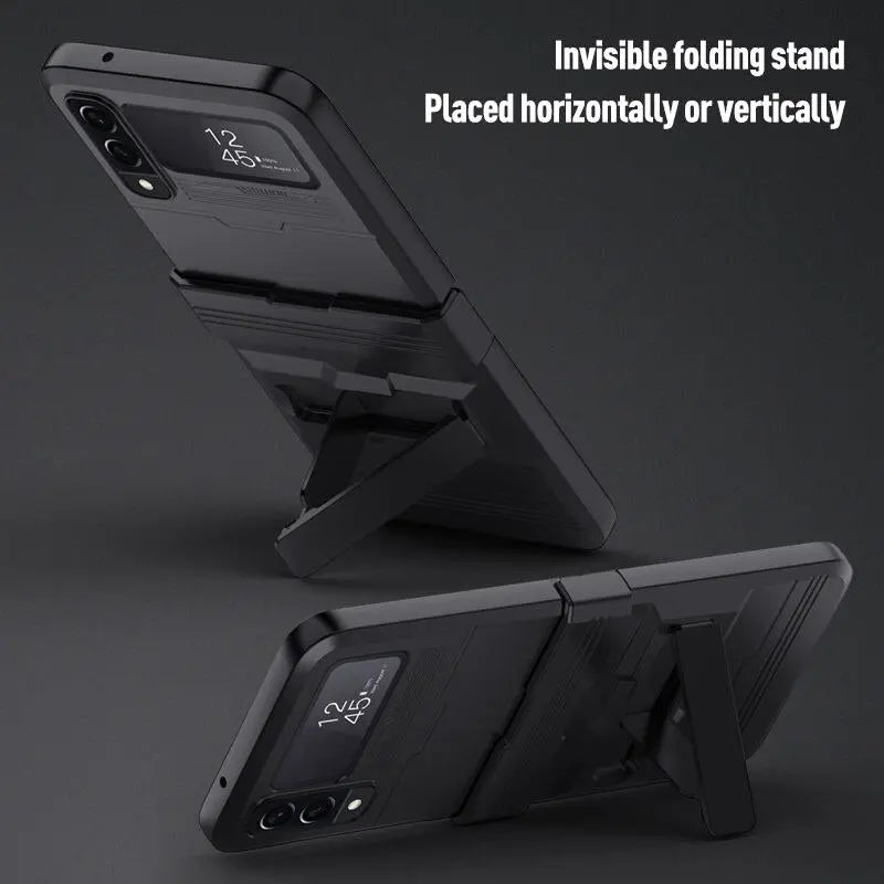 Pinnacle Shockproof Kickstand Case For Samsung Galaxy Z Flip 4 - Pinnacle Luxuries