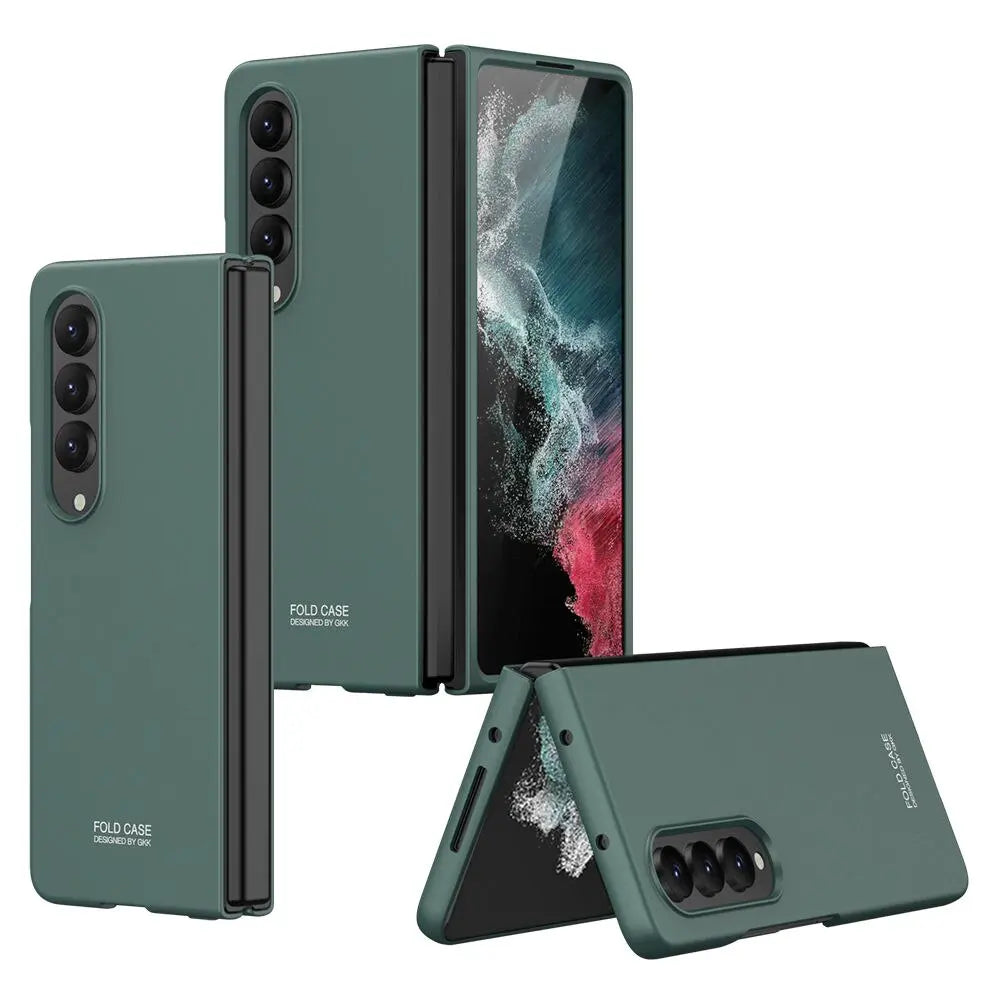 Light Luxury Business Case for Samsung Galaxy Z Fold 4 Ultra Thin Foldable All-inclusive Protection Cell Phone Cover - Avontic