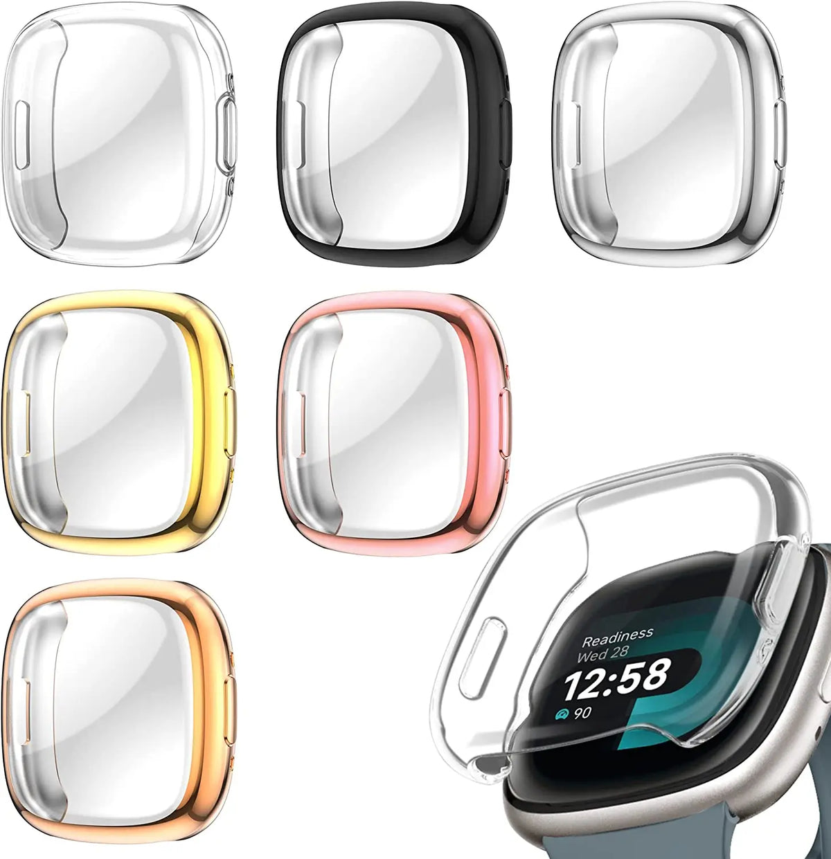Avontic Premium Full Screen Protector Case For Fitbit Versa 4 - Avontic