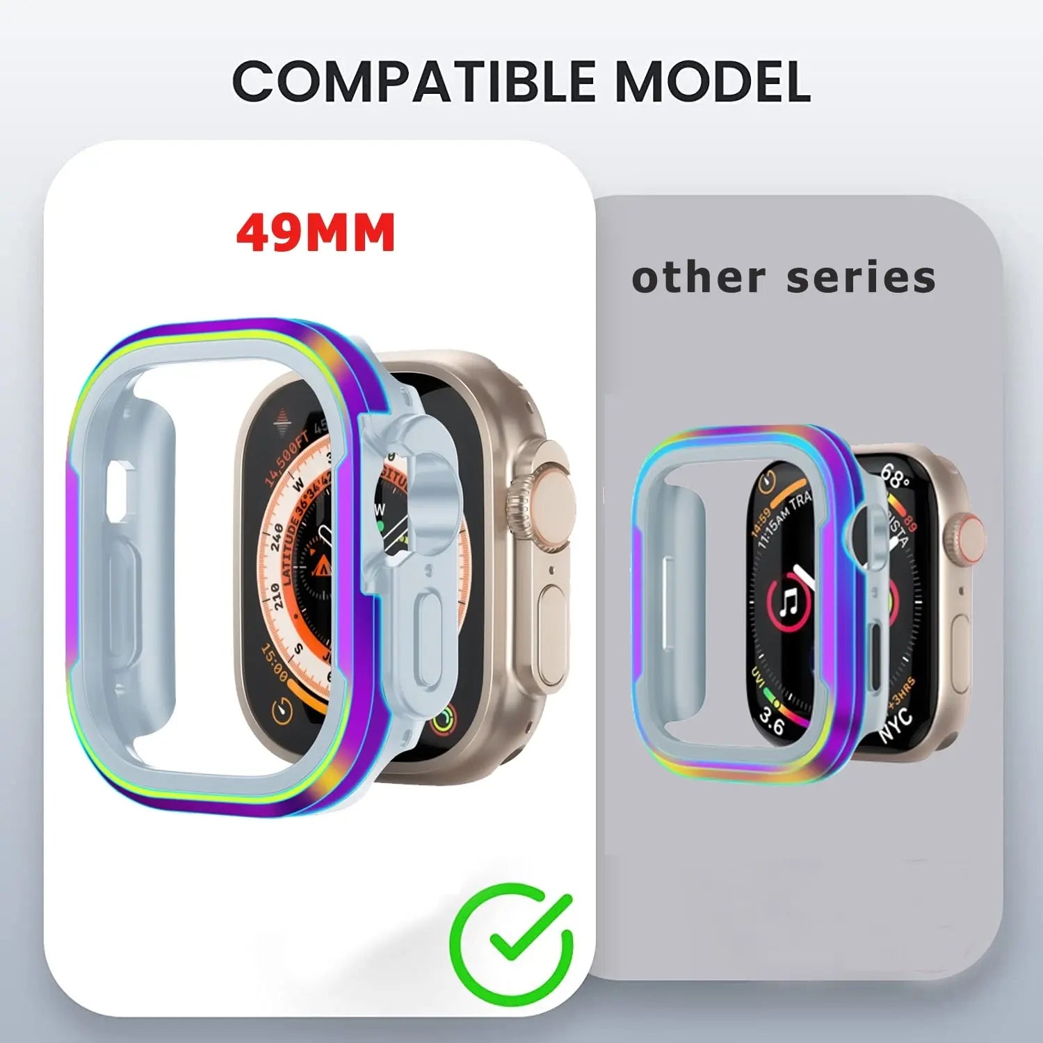 Premium Aluminum Alloy Case Bumper For Apple Watch - Pinnacle Luxuries