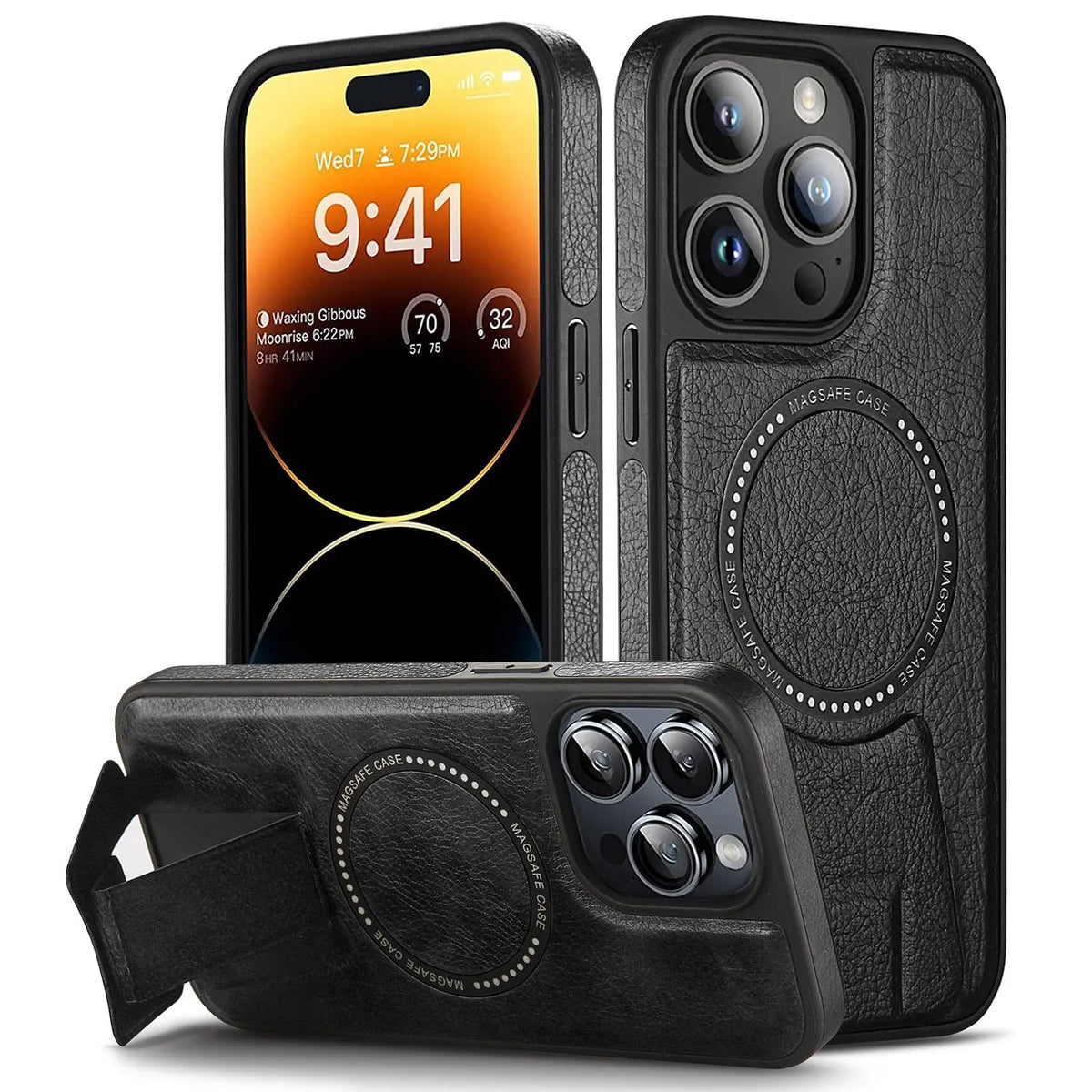 PL Matte Leather Magsafe Compatible Case For iPhone Avontic
