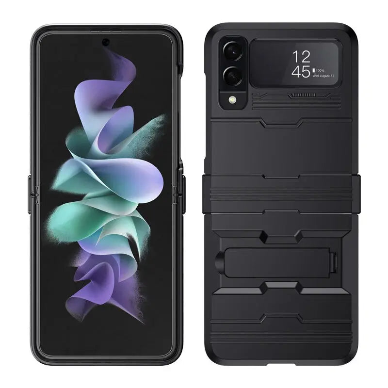 Pinnacle Shockproof Kickstand Case For Samsung Galaxy Z Flip 4 - Pinnacle Luxuries