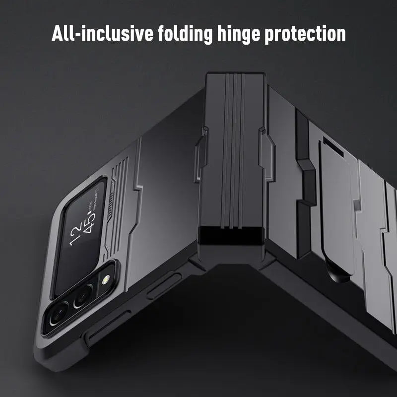 Pinnacle Shockproof Kickstand Case For Samsung Galaxy Z Flip 4 - Pinnacle Luxuries