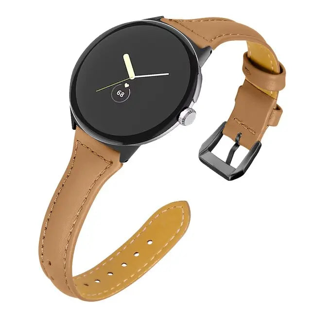 Pinnacle Slim Modern Leather Loop Band For Pixel Watch - Pinnacle Luxuries