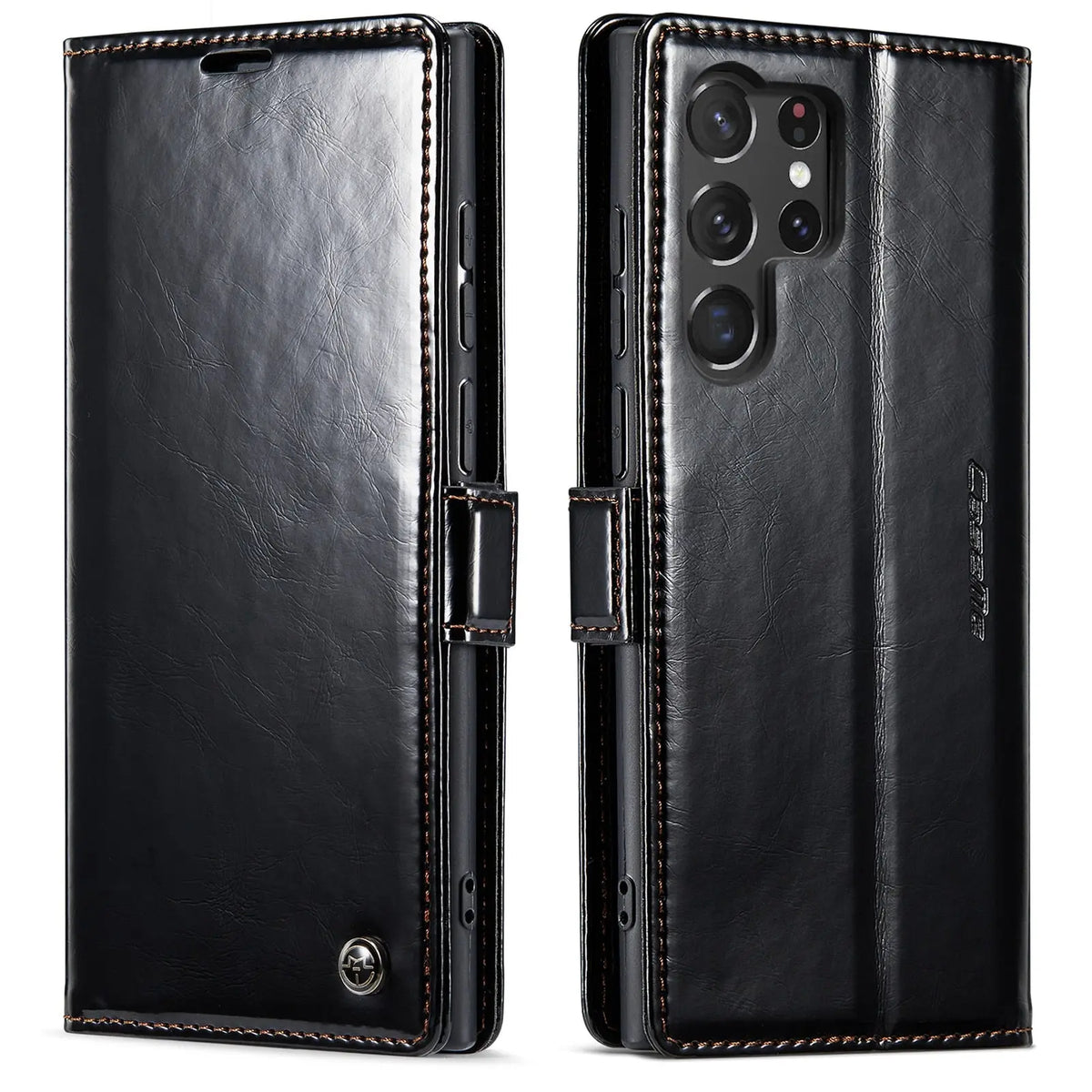 Avontic Premium Leather Wallet Case For Samsung Galaxy S23 Ultra - Avontic