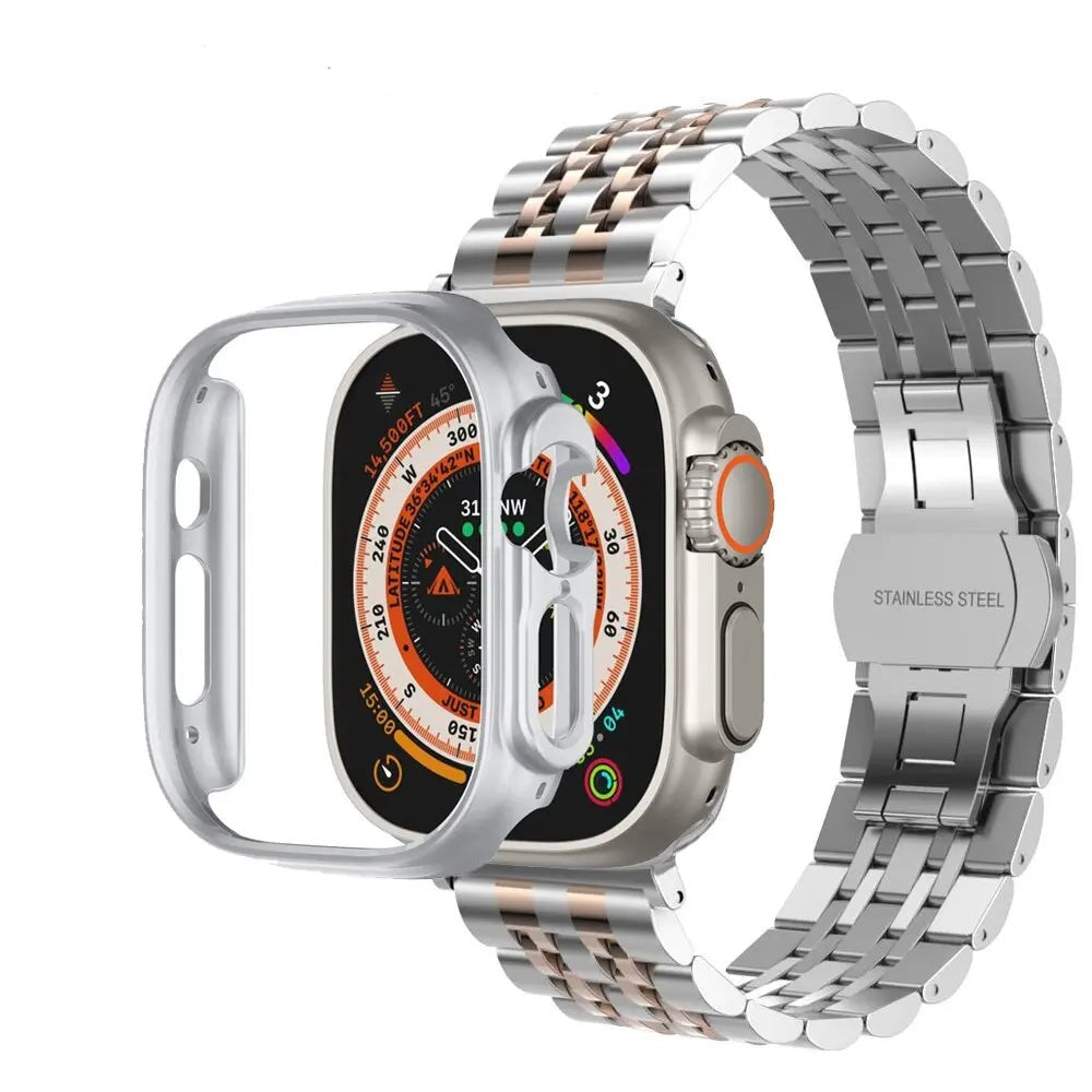 Avontic Military Grade Steel Band Bumper Case Combo For Apple Watch - Avontic