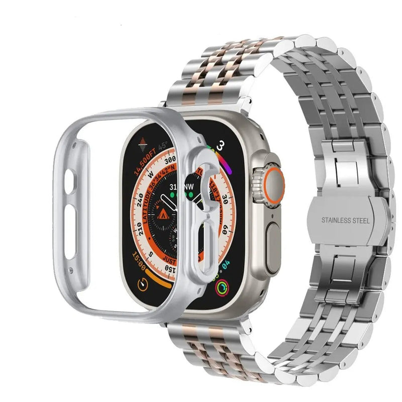 Avontic Military Grade Steel Band Bumper Case Combo For Apple Watch - Avontic