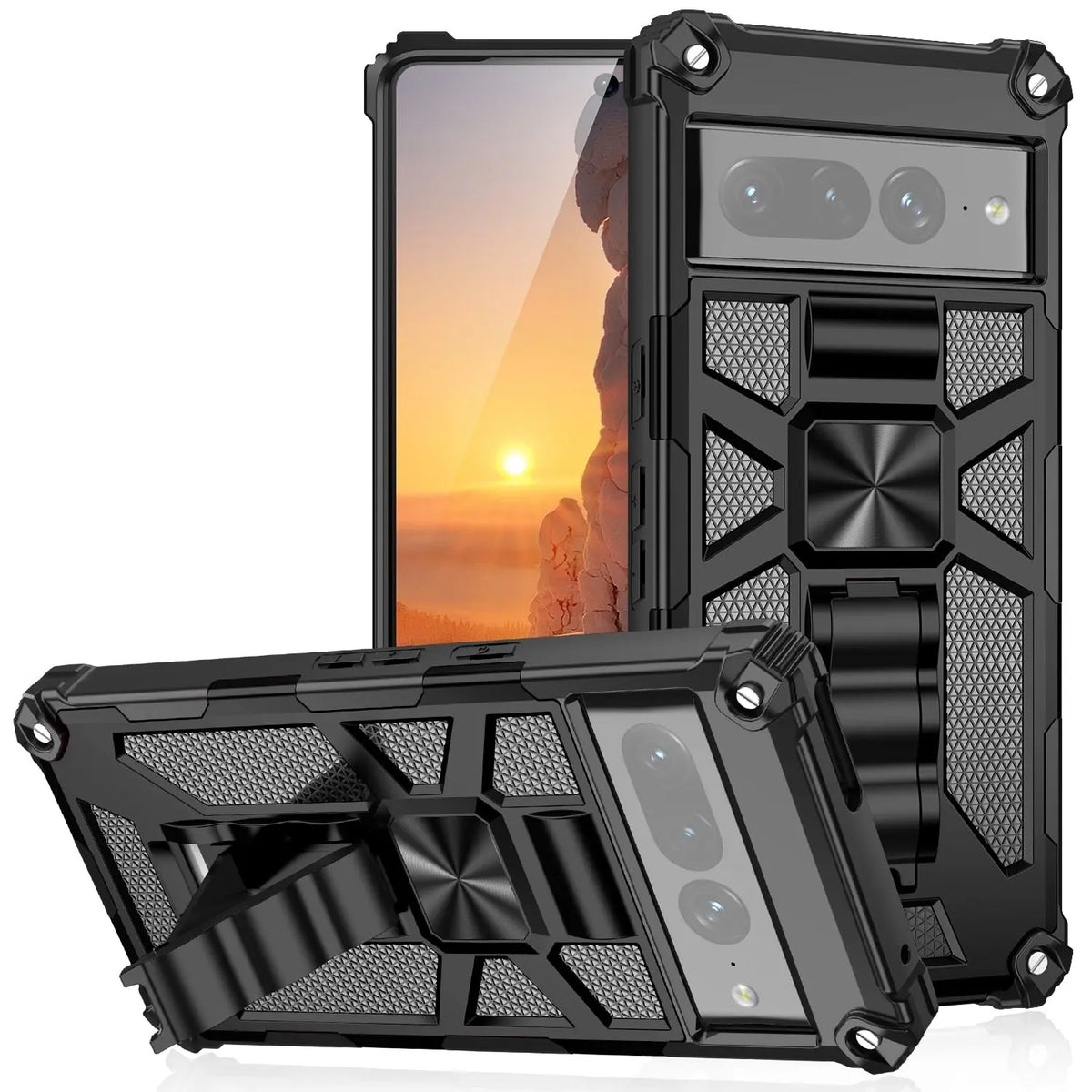 Avontic Camouflage Armor Shockproof Kickstand Case For Google Pixel 7 Pro Case - Avontic