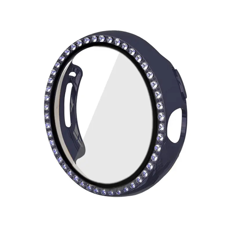 Diamond Case+Glass for Google Pixel Watch Strap PC Bumper Screen Protector Full Bling Cover for Google Pixel Watch Accessories - Pinnacle Luxuries