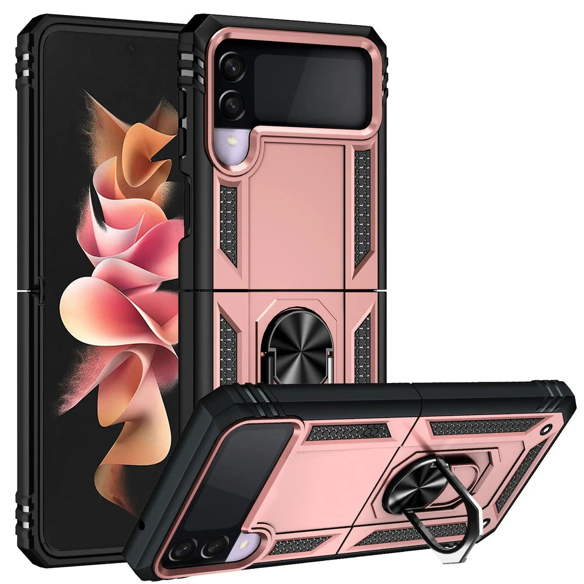 Avontic Ring Holder Case For Samsung Galaxy Z Flip 4 Flip 3 - Avontic