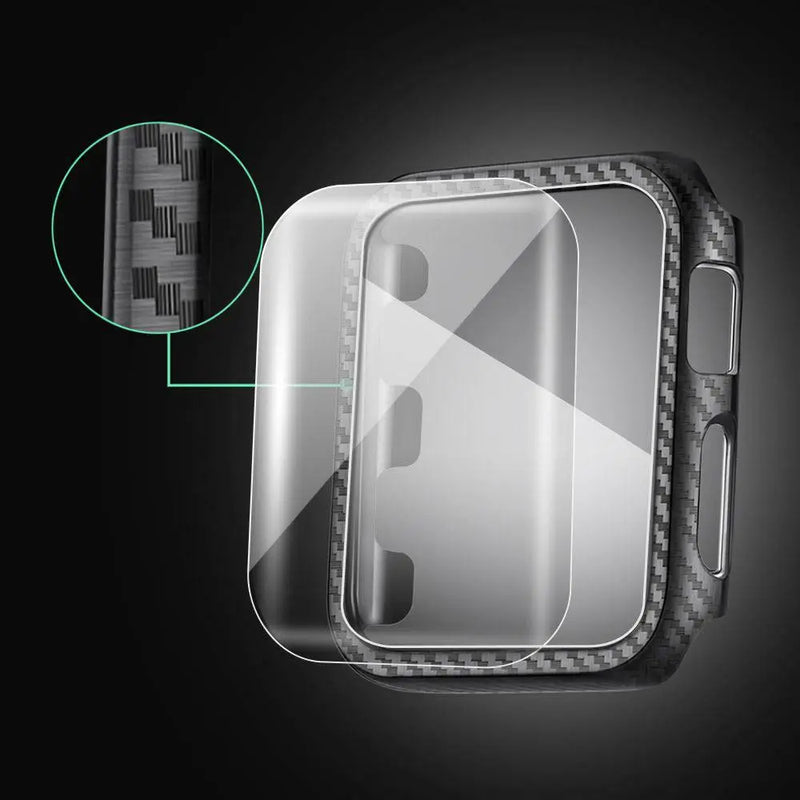 Carbon Fiber Kryptonite Spartan Apple Watch Case Screen Protector - Avontic