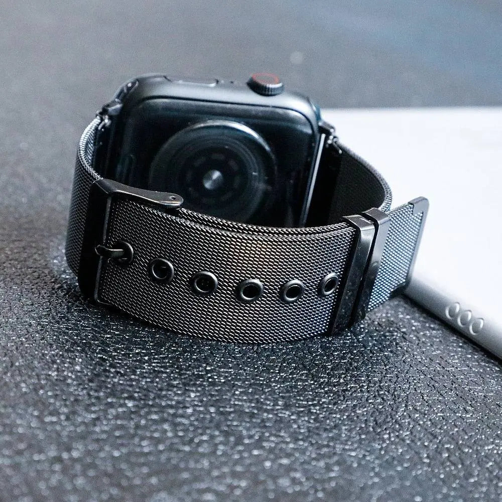 Premium Apple Watch Stainless Steel Mesh Band - Pinnacle Luxuries