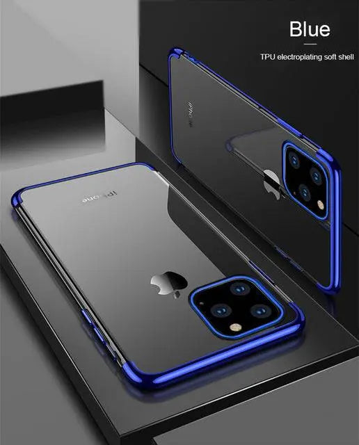 iPhone 11/11 Pro/11 Pro max Transparent Clear Shell Protection Case Screen Protector - Avontic