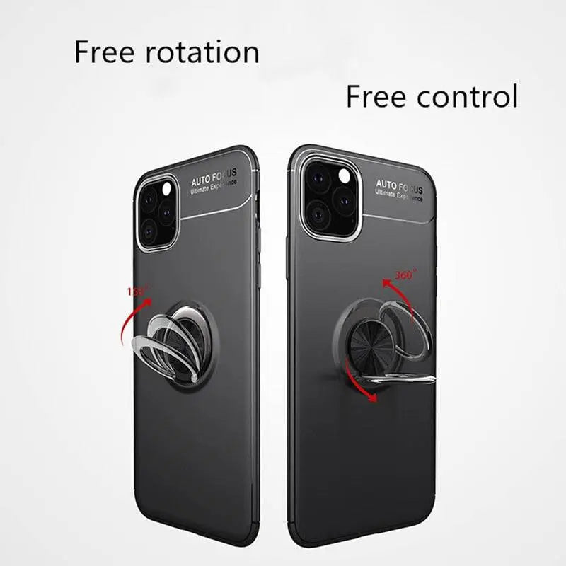 Magnetic Ring Anti-Shock Phone Case For iPhone 11 - Pinnacle Luxuries