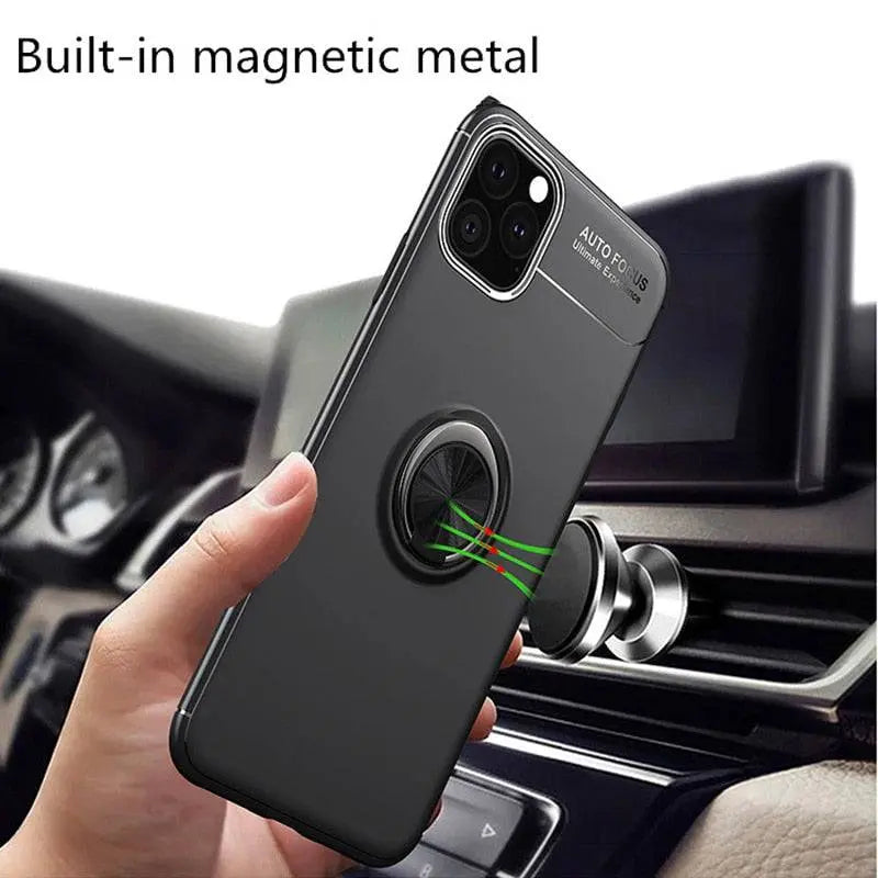 Magnetic Ring Anti-Shock Phone Case For iPhone 11 - Pinnacle Luxuries