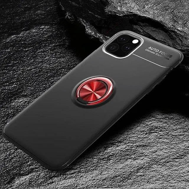 Magnetic Ring Anti-Shock Phone Case For iPhone 11 - Pinnacle Luxuries