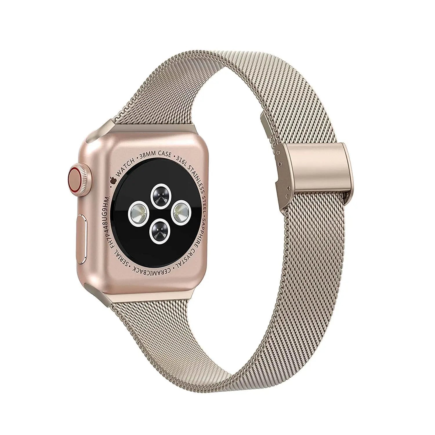 Premium Thin Stainless Steel Mesh Band For Apple Watch SE Series 6 Band - Pinnacle Luxuries