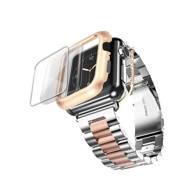 Premium Luxury Stainless Steel Apple Watch Band Case - Avontic