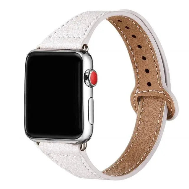 Genuine Leather Womens Thin Band For Apple Watch - Avontic