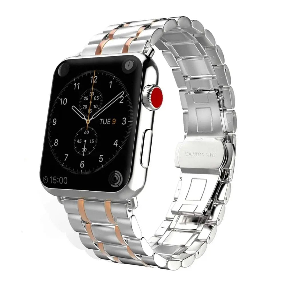 Pinnacle Stainless Steel Bandit Apple Watch Band - Pinnacle Luxuries