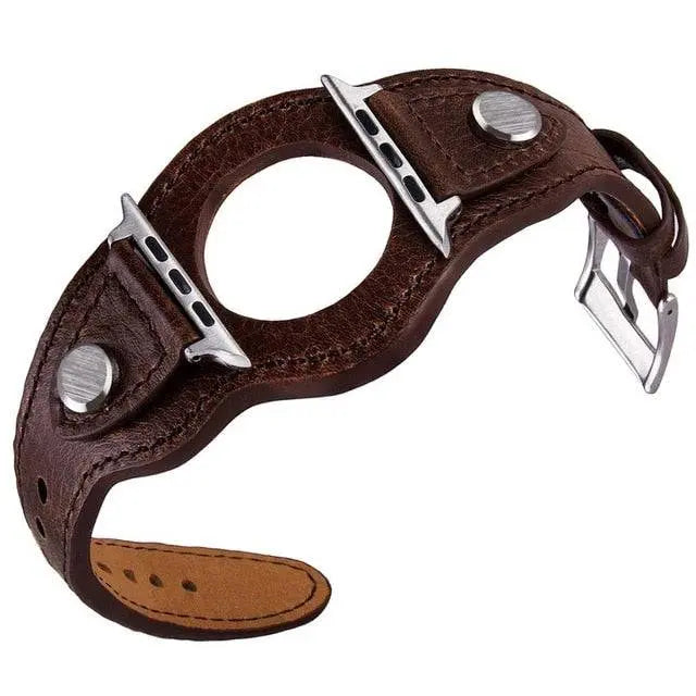 Premium Custom Genuine Cowhide Leather Apple Watch Band - Pinnacle Luxuries