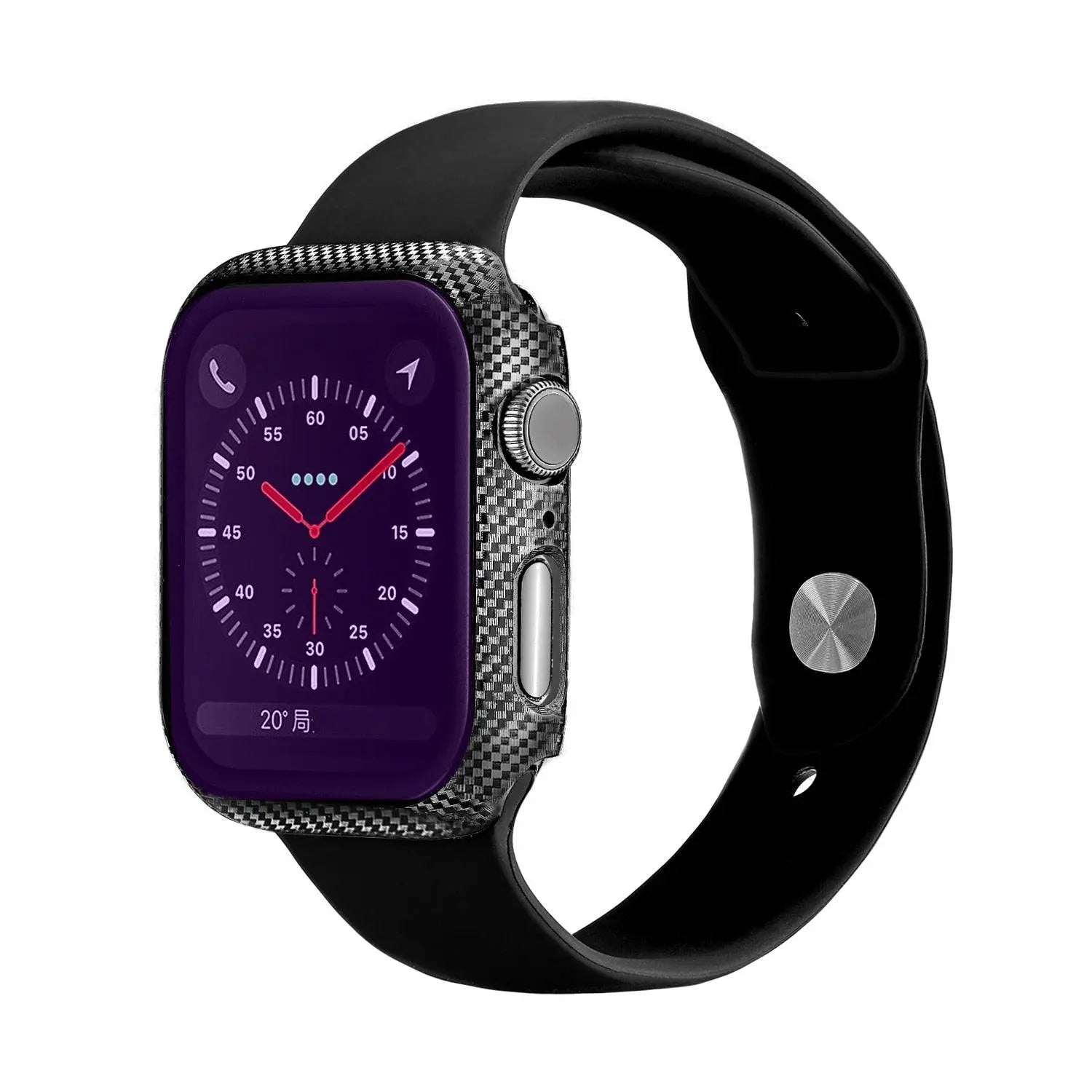 Apple Watch American Spartan Custom Carbon Fiber Screen Protector Case - Pinnacle Luxuries