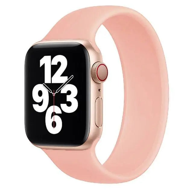 Apple Watch SE Series 1/2/3/4/5/6 Elastic Stretch No Buckle Silicone Loop Band - Avontic