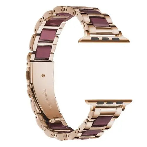 Custom Luxury Stainless Steel Resin Apple Watch Band - Pinnacle Luxuries