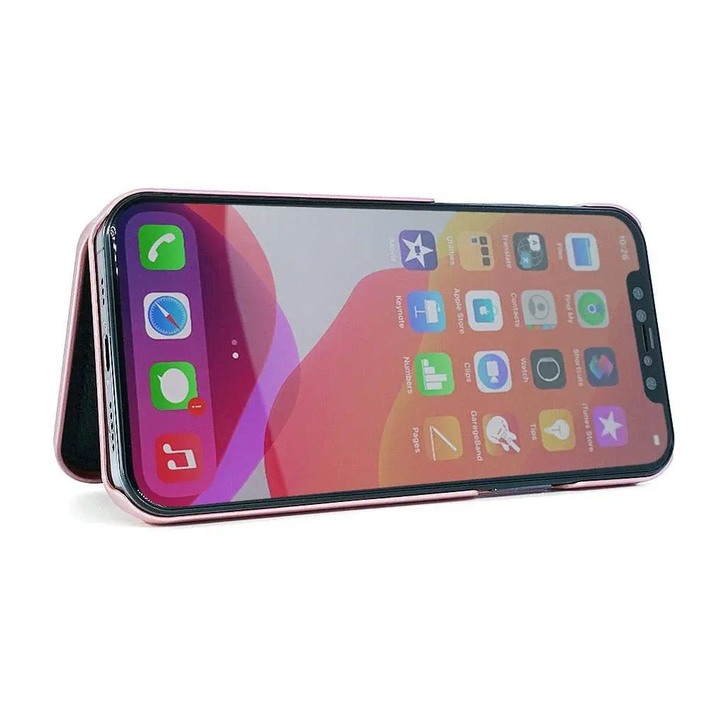 Apple iPhone 7/8/9/X/11/12 /12 Mini/ Pro/Pro Premium Custom Wallet Mirror Case - Pinnacle Luxuries