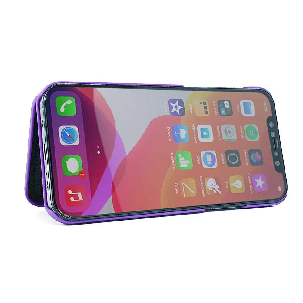 Apple iPhone 7/8/9/X/11/12 /12 Mini/ Pro/Pro Premium Custom Wallet Mirror Case - Pinnacle Luxuries