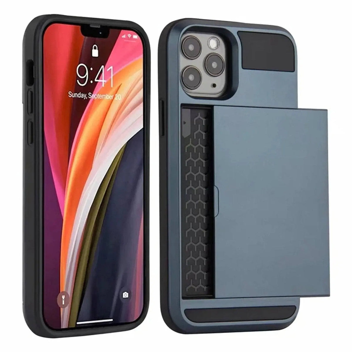 Apple iPhone 12 /12 Mini/ Pro/Pro Max Shockproof Armor Wallet Case - Avontic