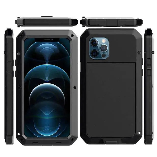 Full Protective Military Grade Kickstand Waterproof Case For iPhone 12 Pro Max Mini - Avontic
