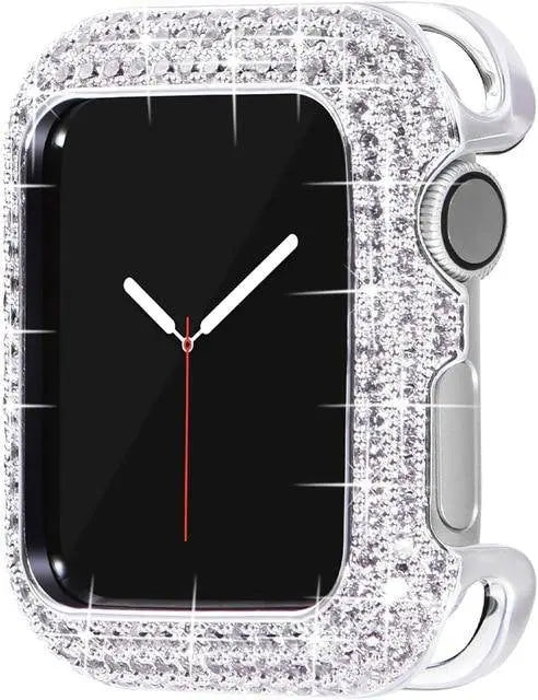 Pristine 18 Karat Rose Gold Plated Diamond Apple Watch Case - Avontic