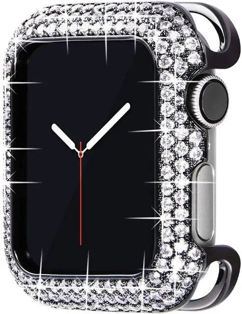 18 Karat Rose Gold Plated Diamond Case For Apple Watch Series 1/2/3/4/5/6 - Avontic