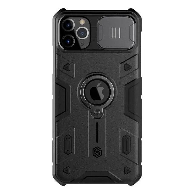 Ultimate iPhone Ring Stand Lens Tempered Glass Protection Case - Avontic