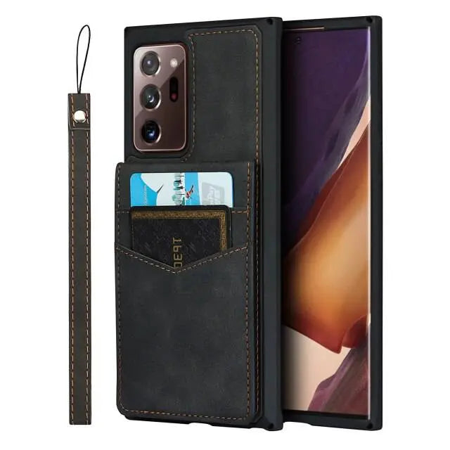 Pristine Leather Flip Case For Samsung Galaxy Phone - Avontic