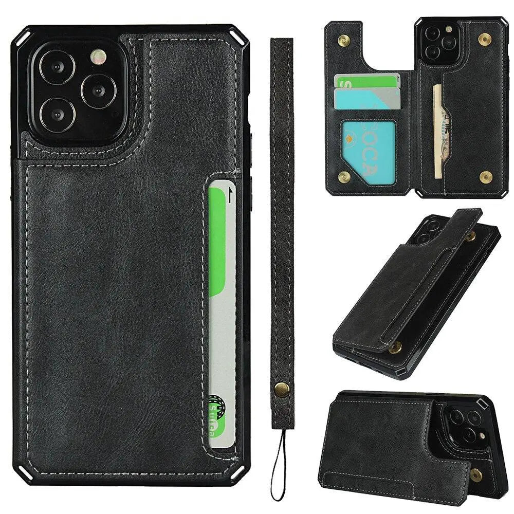 Luxury Premium Leather Cover For iPhone 11 12 Mini Pro Pro Max - Pinnacle Luxuries