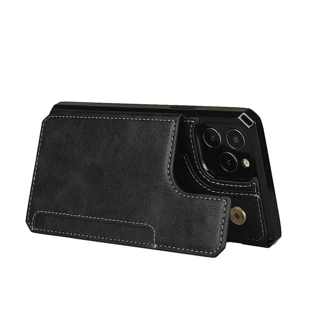 Luxury Premium Leather Cover For iPhone 11 12 Mini Pro Pro Max - Pinnacle Luxuries