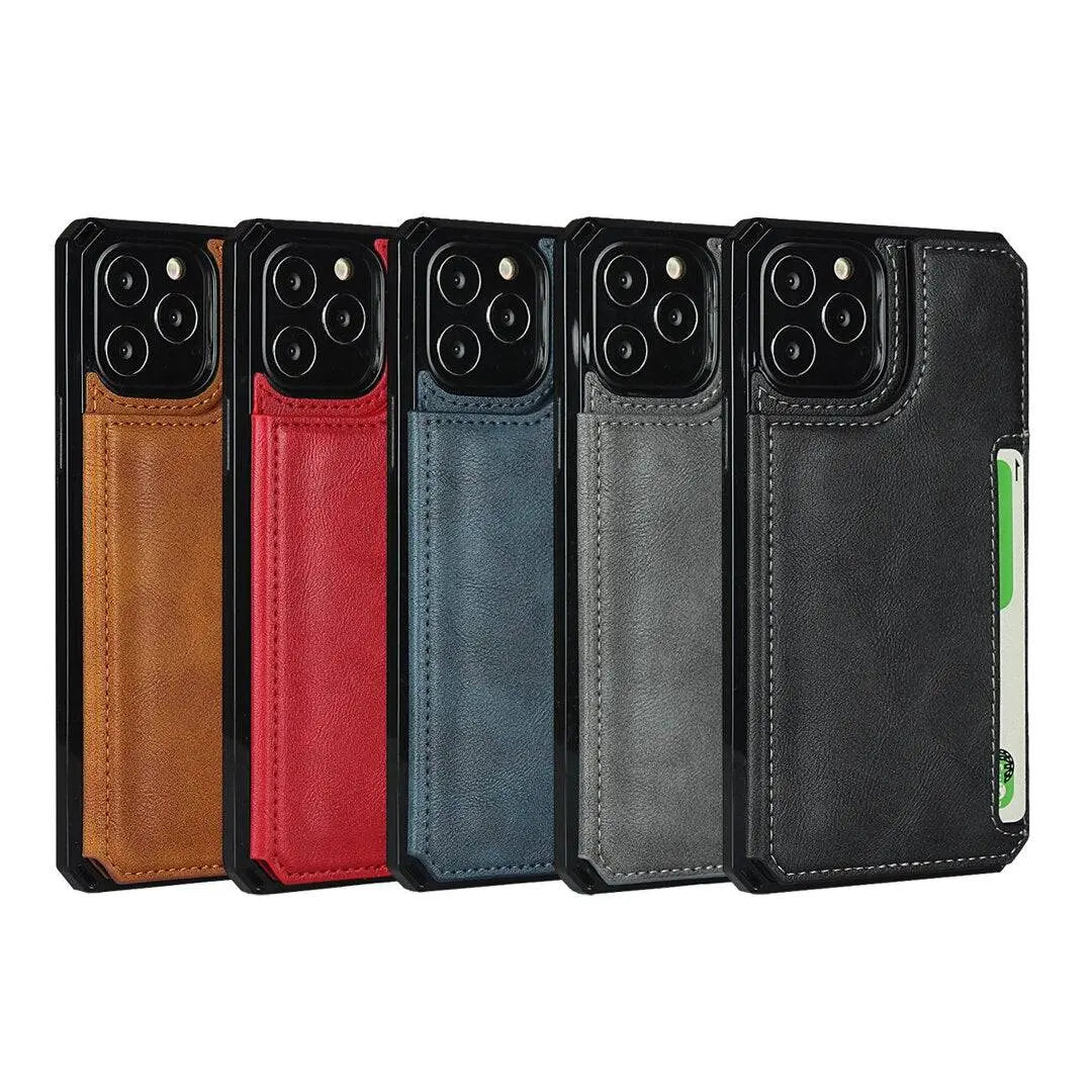 Luxury Premium Leather Cover For iPhone 11 12 Mini Pro Pro Max - Pinnacle Luxuries