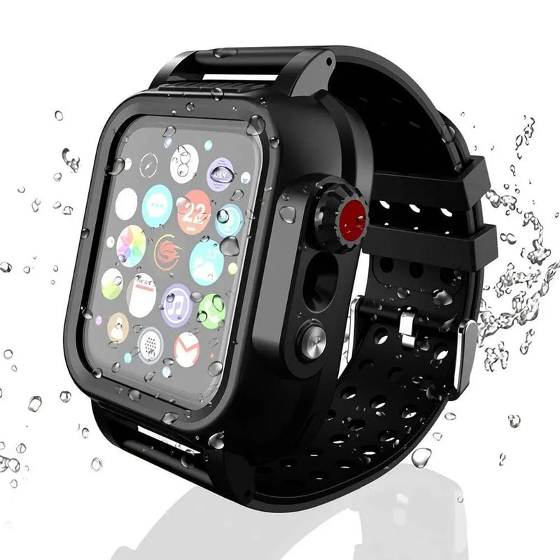 Avontic Military Grade Waterproof Band Case Combo For Apple Watch Series 6  5  4/SE - Avontic