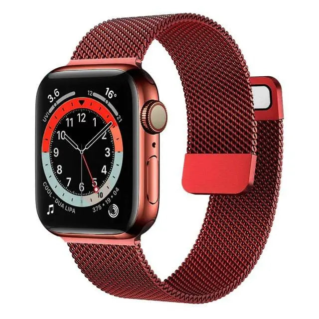 Premium Steel Mesh Loop Band For Apple Watch Series 7 - Avontic
