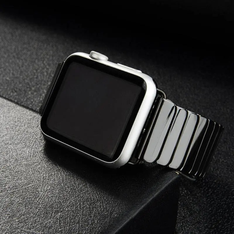 Custom Ceramic Link Band For Apple Watch Series 7 - Pinnacle Luxuries