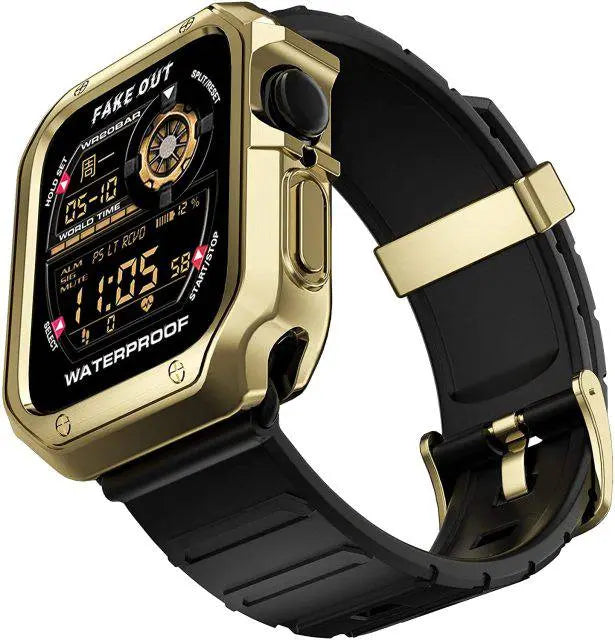 Red Hawk Band And Case Protection For Apple Watch Series 7 - Pinnacle Luxuries