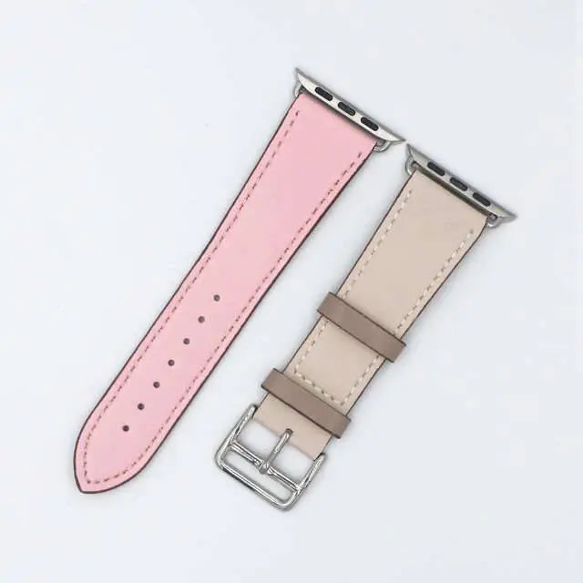 Vintage Genuine Leather Band For Apple Watch Series 7 41mm 45mm - Pinnacle Luxuries
