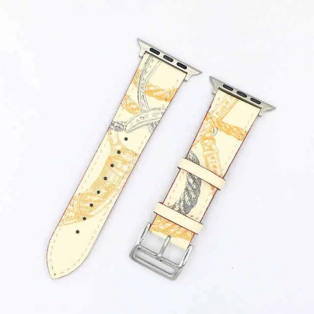 Vintage Genuine Leather Band For Apple Watch Series 7 41mm 45mm - Pinnacle Luxuries