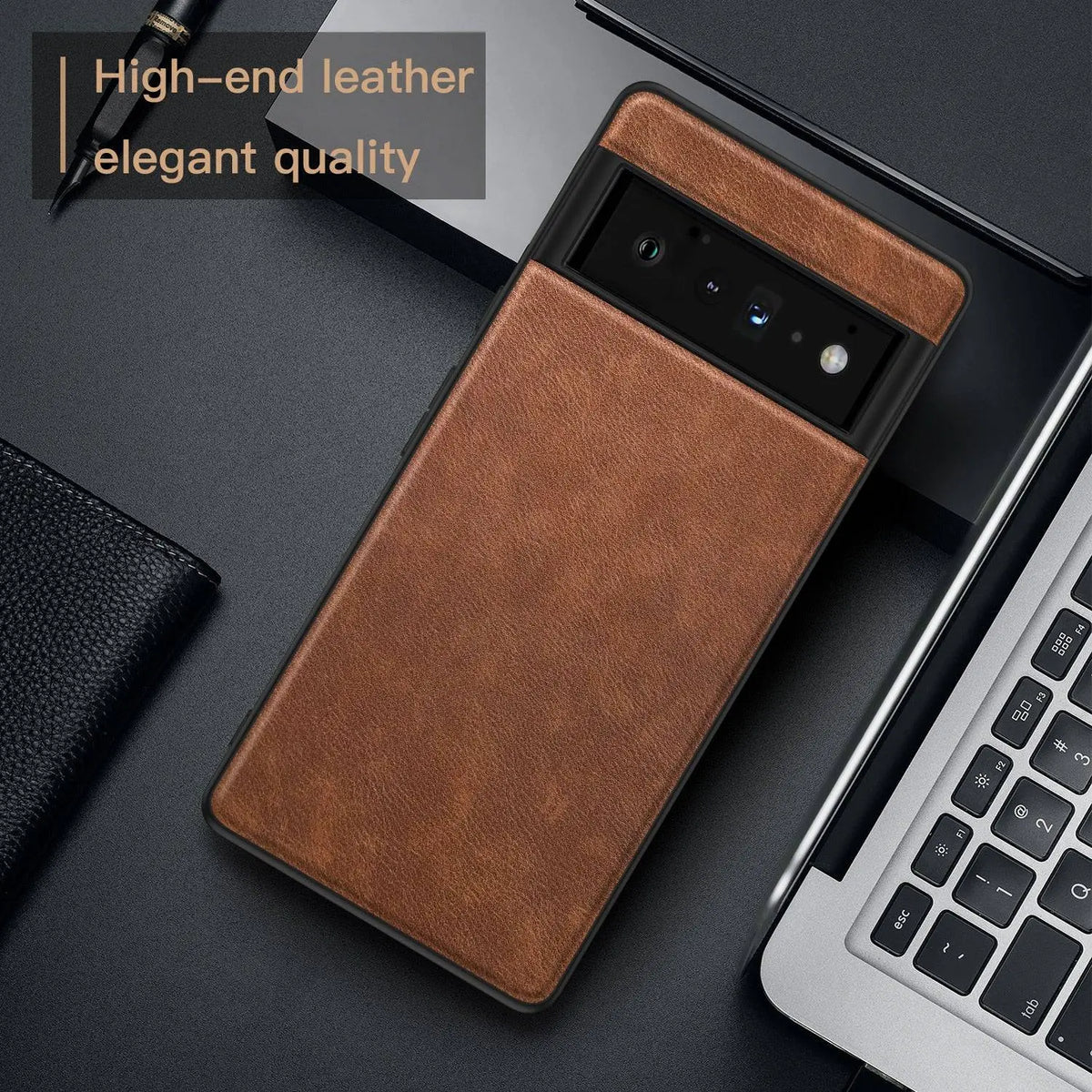 Gentleman Business Leather Case For Google Pixel 6 Pro - Avontic