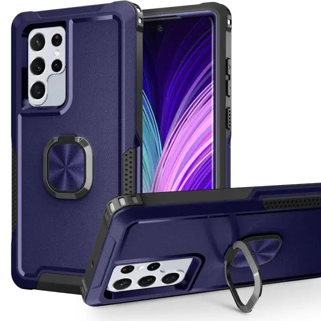 Heavy Duty 360 Full Body Shockproof Kickstand Case For Samsung Galaxy S22 Plus Ultra - Avontic