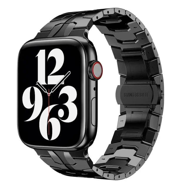 The Black Mamba Collection Stainless Steel Band For Apple Watch Series 7 - Avontic