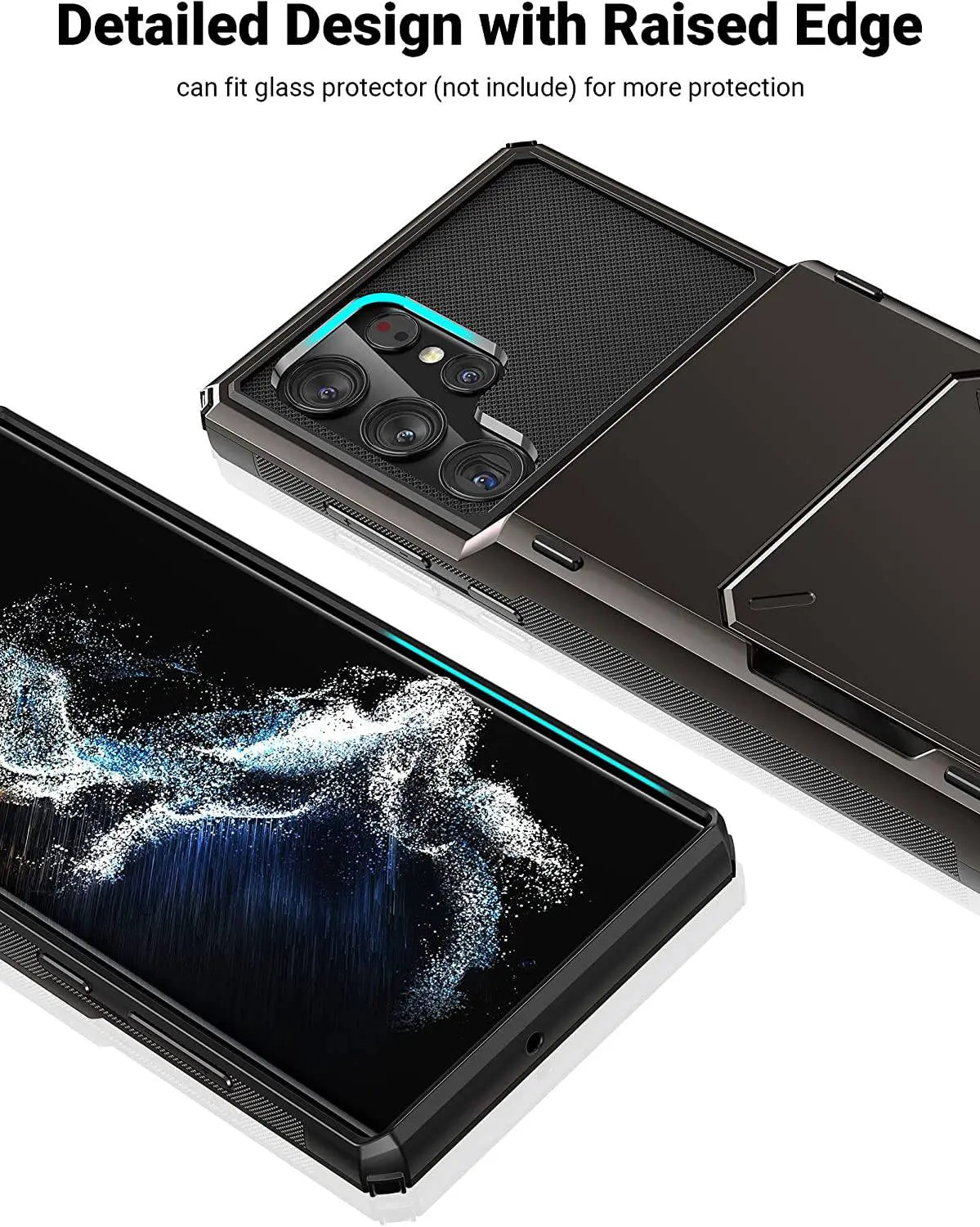 Military Grade Armor Wallet Case For Samsung Galaxy S22 / S22 Plus / S22 Ultra - Pinnacle Luxuries