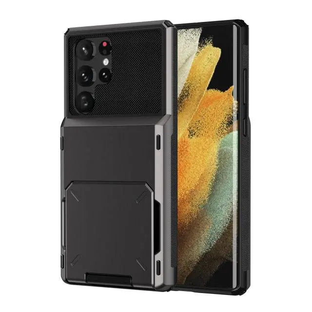 Military Grade Armor Wallet Case For Samsung Galaxy S22 / S22 Plus / S22 Ultra - Avontic